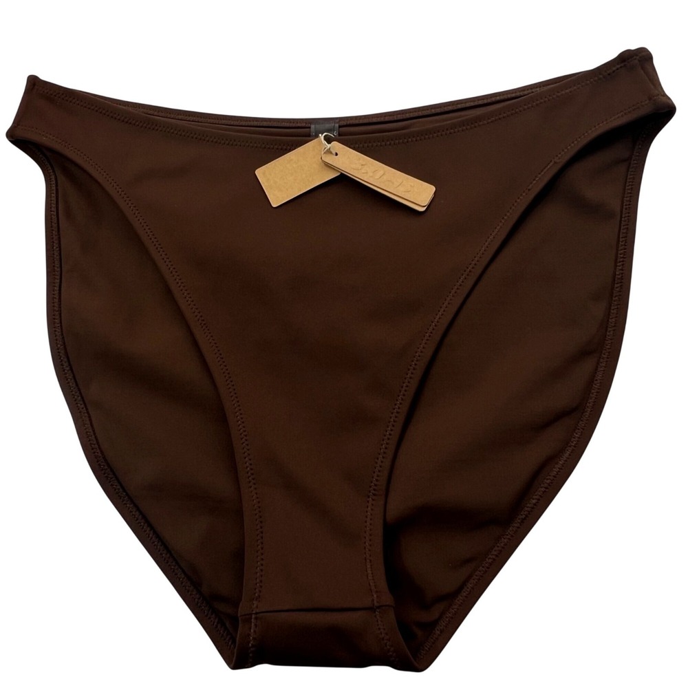 SKIMS Shaping Swim Dipped Bikini Bottom‎ Cocoa 2X